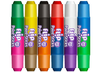 Little Brian Paint Sticks - Flip Paint Sticks 6 Pack