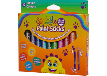 Little Brian - Scribble Paint Sticks 12 Pack