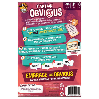 Captain Obvious - Good Games