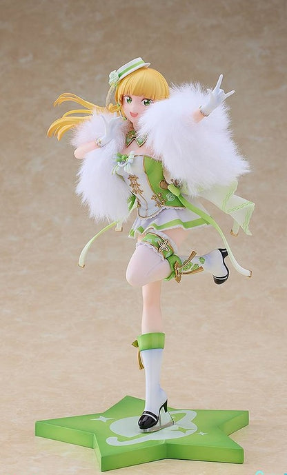 Close-up of Sumire Heanna’s face and hair accessories, highlighting fine paint detail