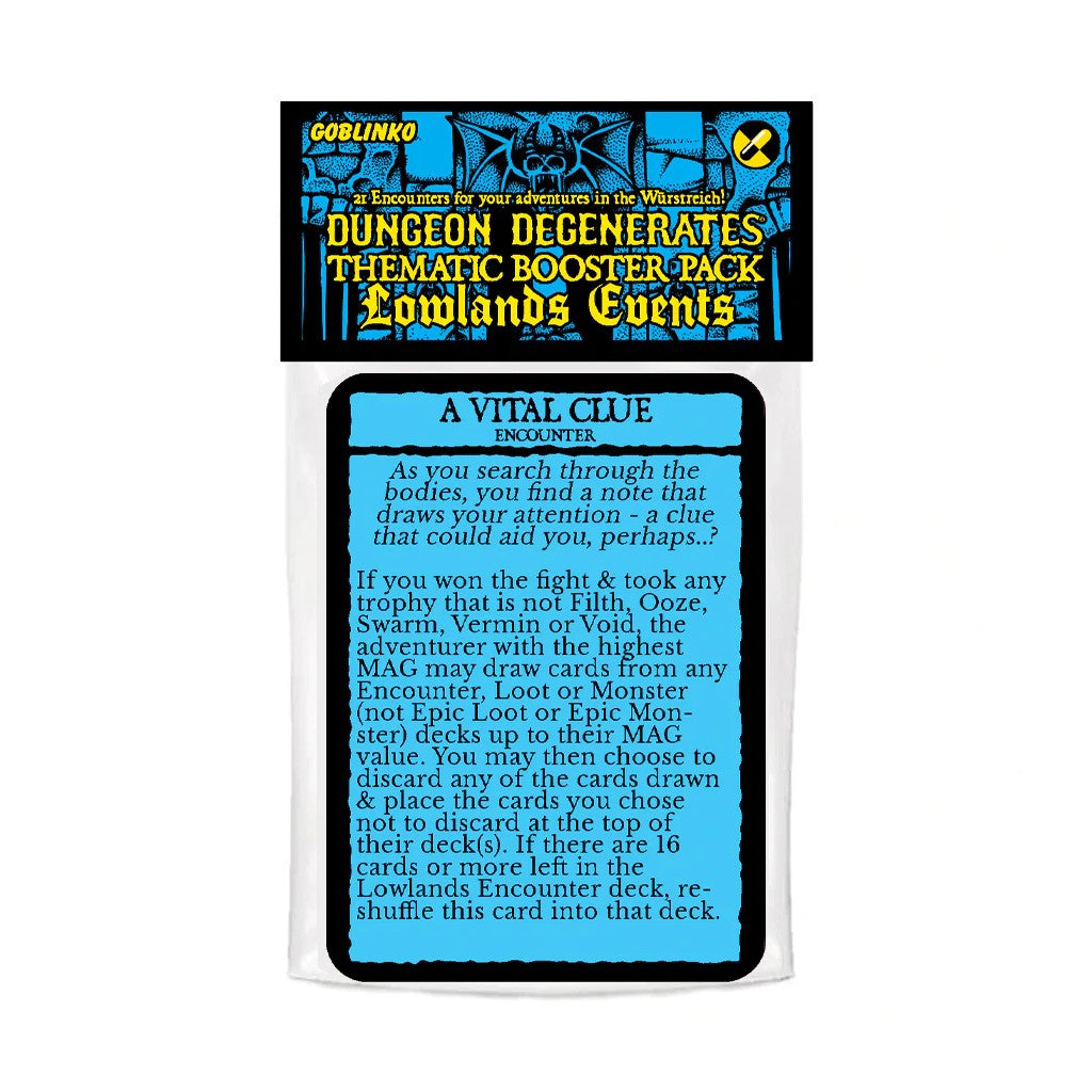 Dungeon Degenerates: Lowlands Encounters Booster (Preorder) - Good Games