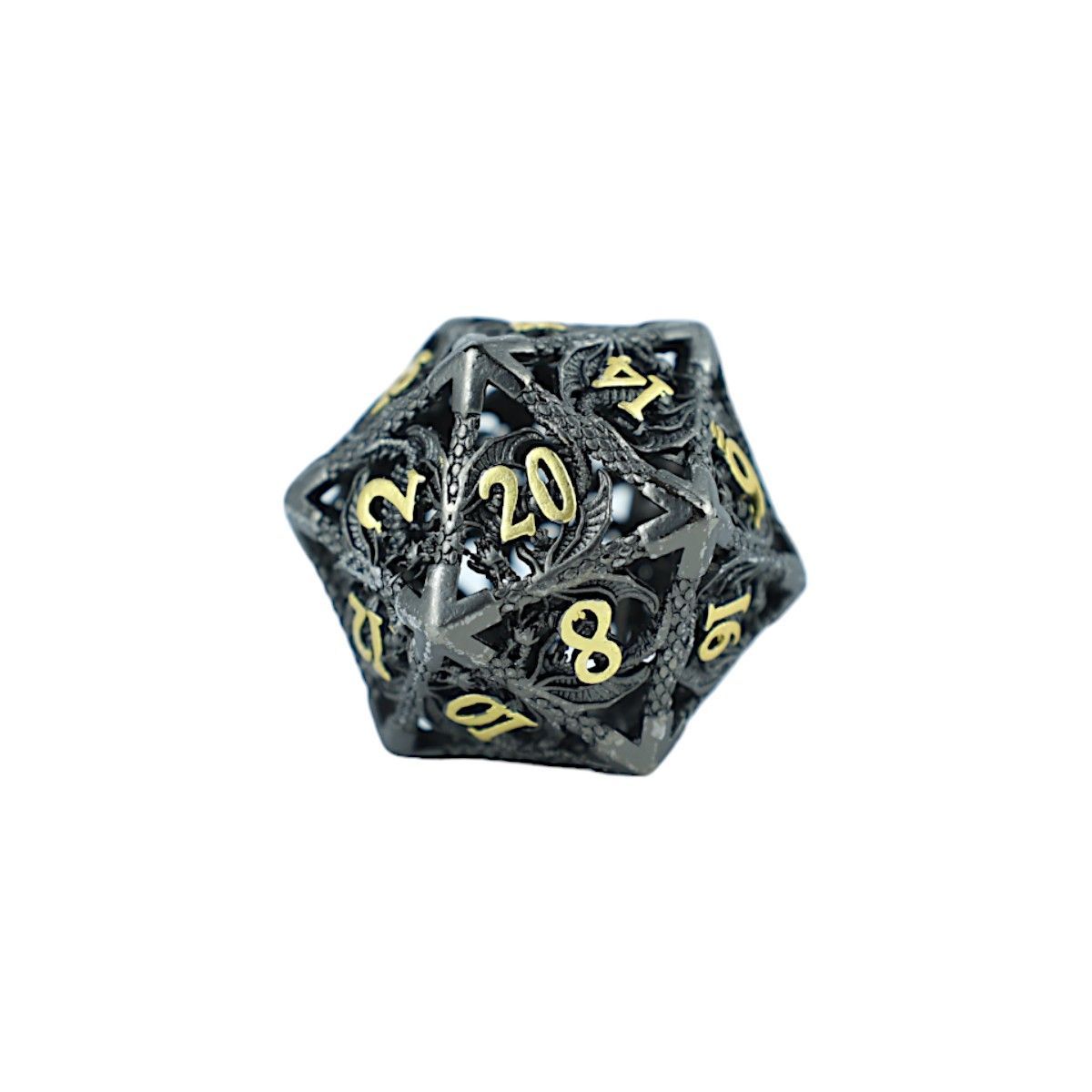 LPG Dice RPG Set Hollow Dragon - Black and Gold - Good Games