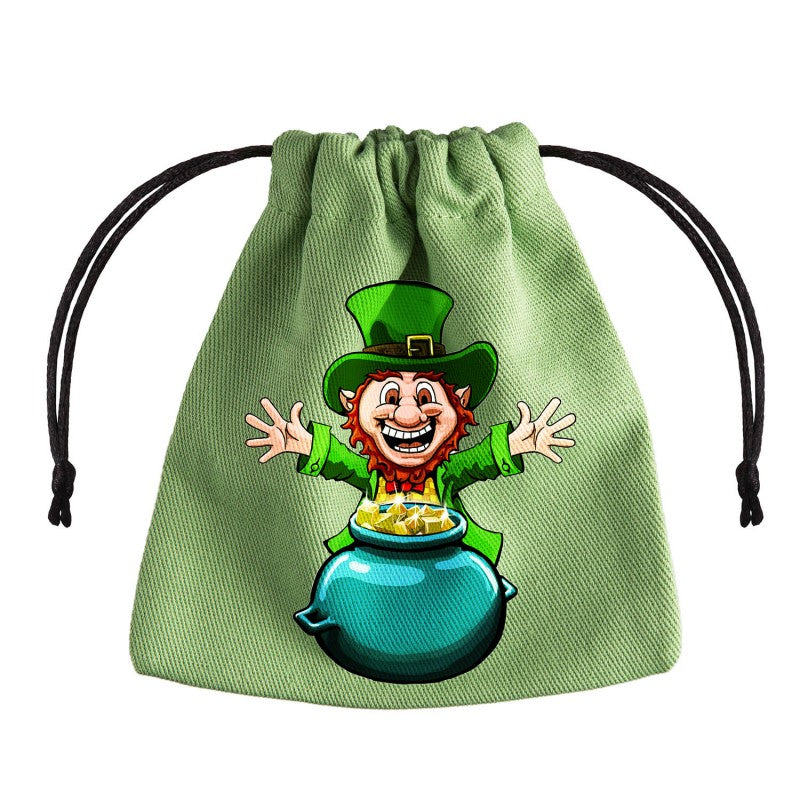 Q Workshop - Lucky Green Pot of Gold Dice Bag - Good Games