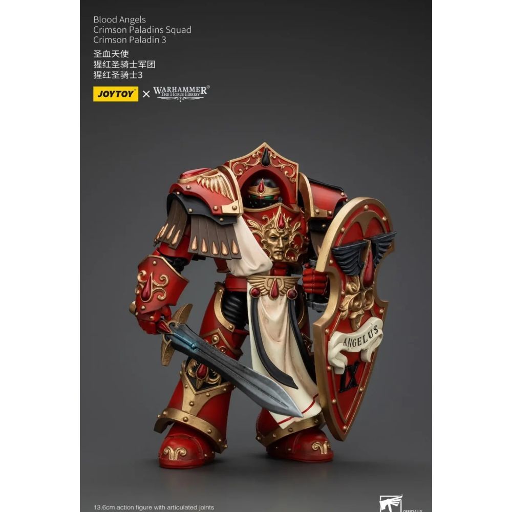 Warhammer Collectibles: 1/18 Scale Blood Angels Crimson Paladins Squad Crimson Paladin 3 - Good Games