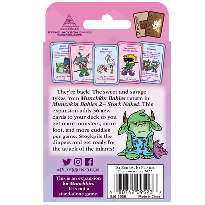 Steve Jackson Games Munchkin Babies 2: Stork Naked Card Game - Good Games