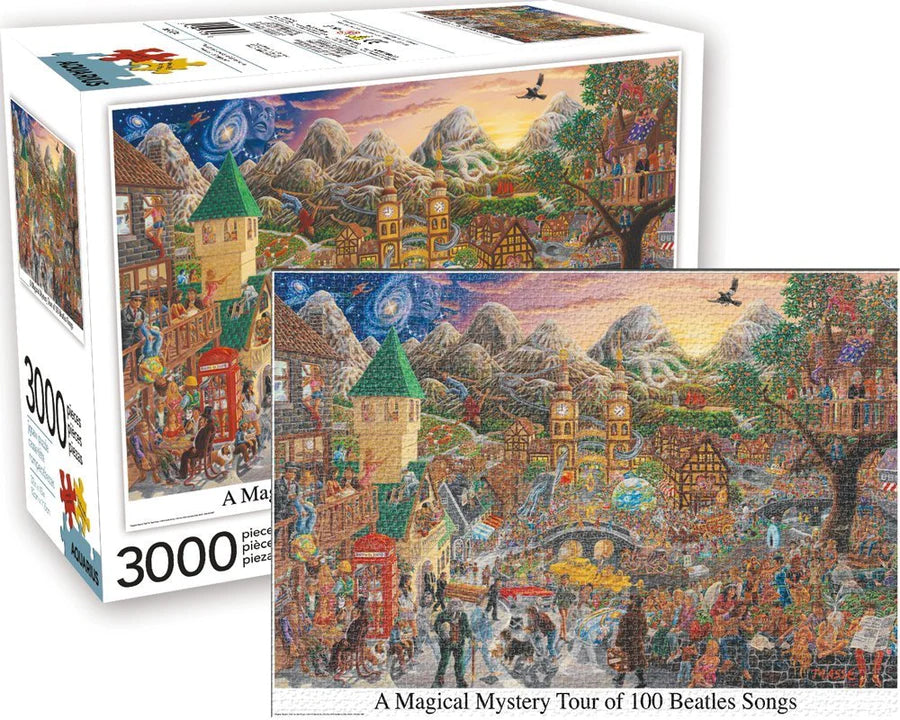 A Magical Mystery Tour of 100 Beatles Songs 3000 Piece Jigsaw