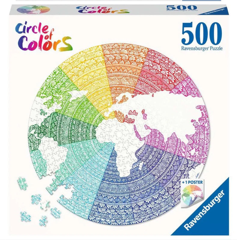 Ravensburger - Circle of Colors - Mandala 500 Piece Jigsaw - Good Games