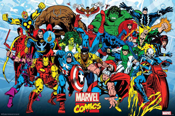 Marvel Comics - Retro Running Poster - Good Games