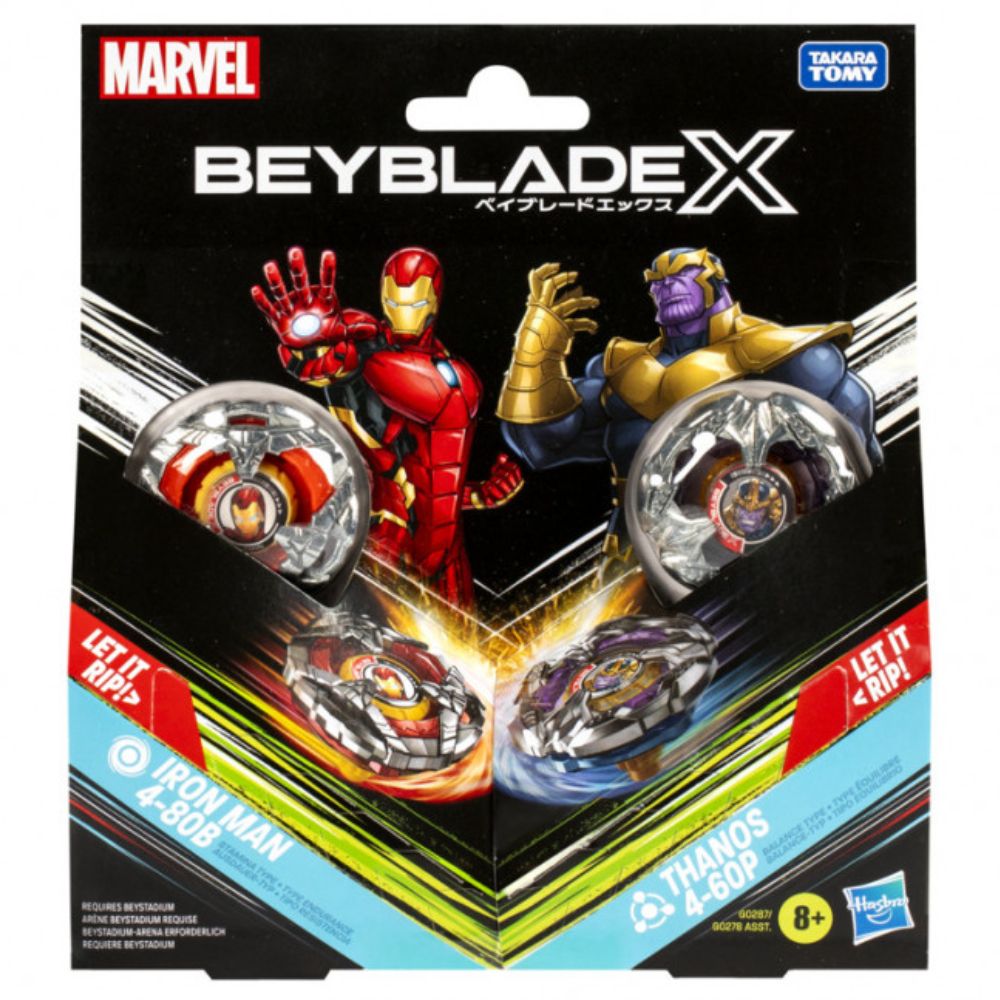 Beyblade X - Iron Man 4-80B + Thanos 4-60P - Good Games