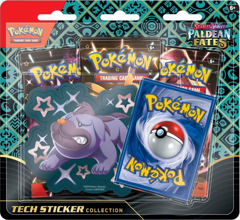 Pokemon TCG - Scarlet &amp; Violet - Paldean Fates Tech Sticker Blister