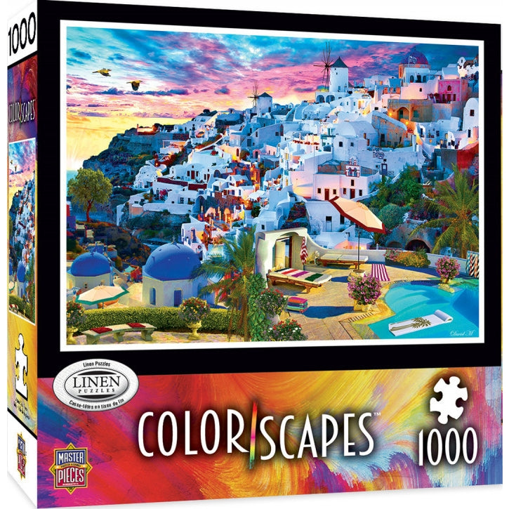MasterPieces - Colorscapes Santorini Sky 1000 Piece Jigsaw - Good Games