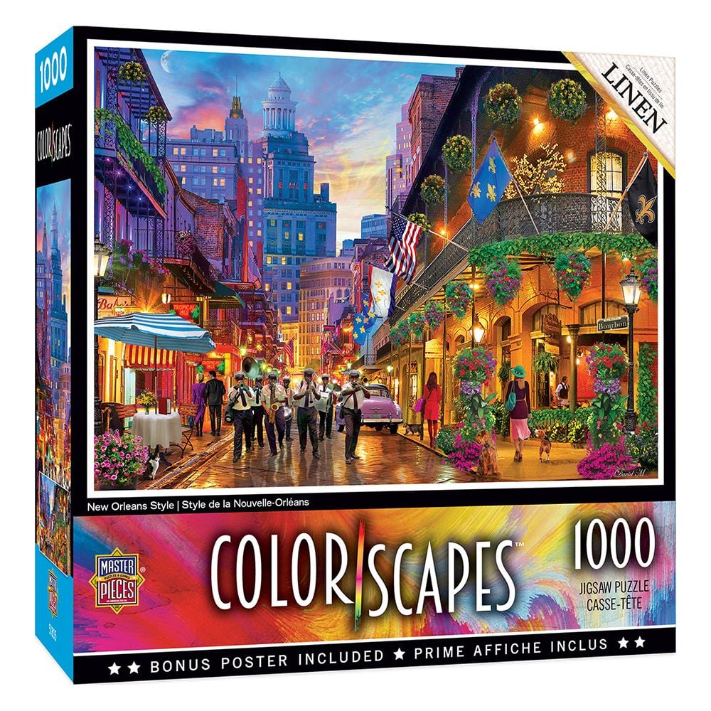 MasterPieces - Colorscapes New Orleans Style 1000 Piece Jigsaw - Good Games