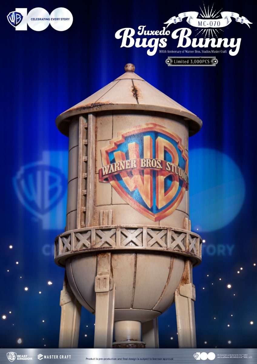 Warner Bros Studios water tower replica with Warner Bros shield logo limited edition collectible