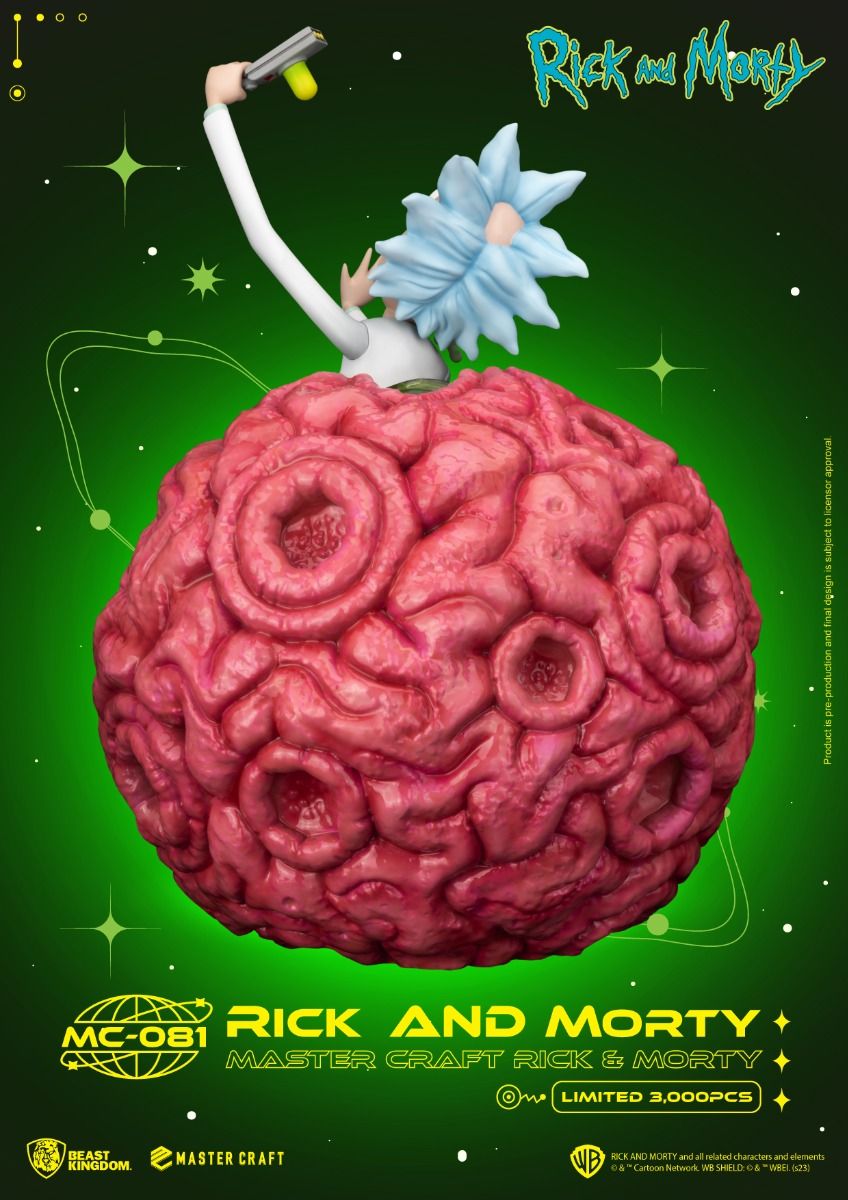 Morty figure with worried expression and yellow shirt