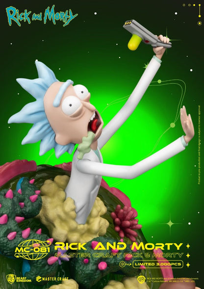 Rear view highlighting figure details and base
