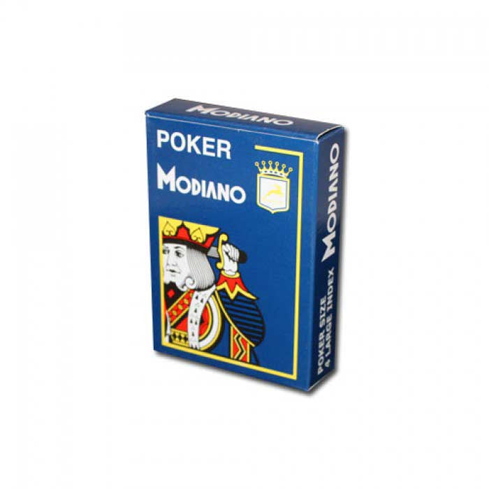 Poker 100% Plastic 4 Index Jumbo (Blue) - Good Games