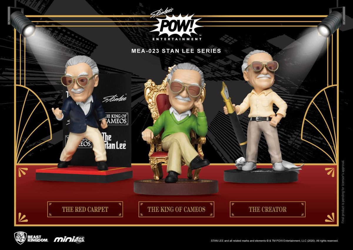 Beast Kingdom Mini Egg Attack Stan Lee (Creator, King of Cameos, Red Carpet) (3 in the Assortment) - Good Games
