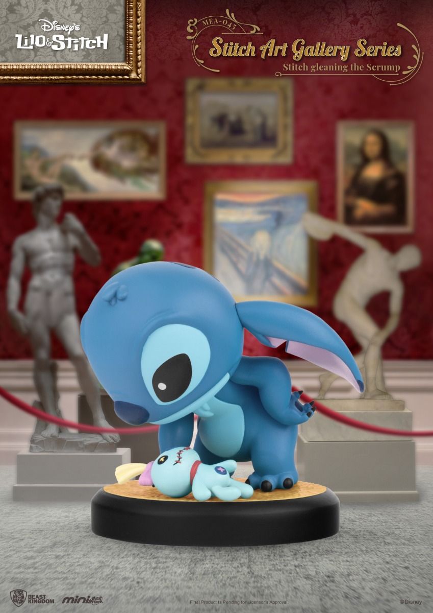 Stitch reaching for Scrump figure