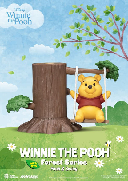 Close-up of Winnie the Pooh figure holding a honey pot
