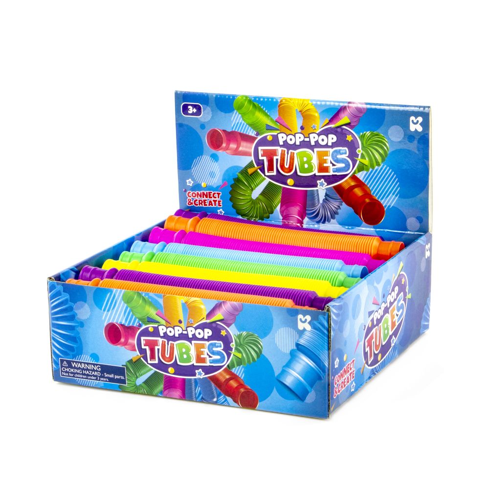 Pop-Pop Tubes in Display