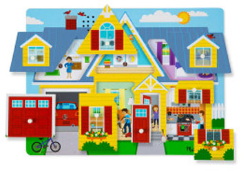 Melissa & Doug - Around the House Sound Puzzle 8 Pieces
