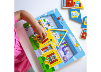 Melissa & Doug - Around the House Sound Puzzle 8 Pieces