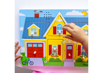Melissa & Doug - Around the House Sound Puzzle 8 Pieces