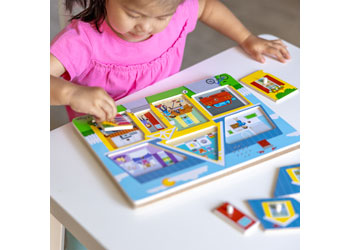 Melissa & Doug - Around the House Sound Puzzle 8 Pieces