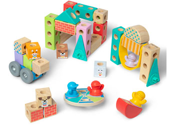 Melissa & Doug - Blockables Town Play Set