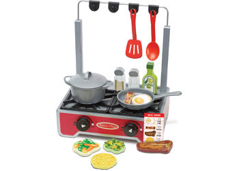Melissa & Doug - Deluxe Wooden Cooktop Set