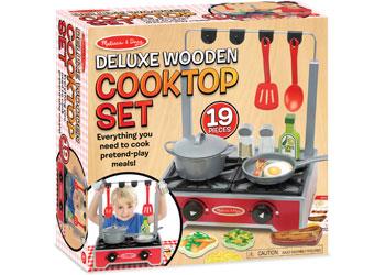 Melissa & Doug - Deluxe Wooden Cooktop Set