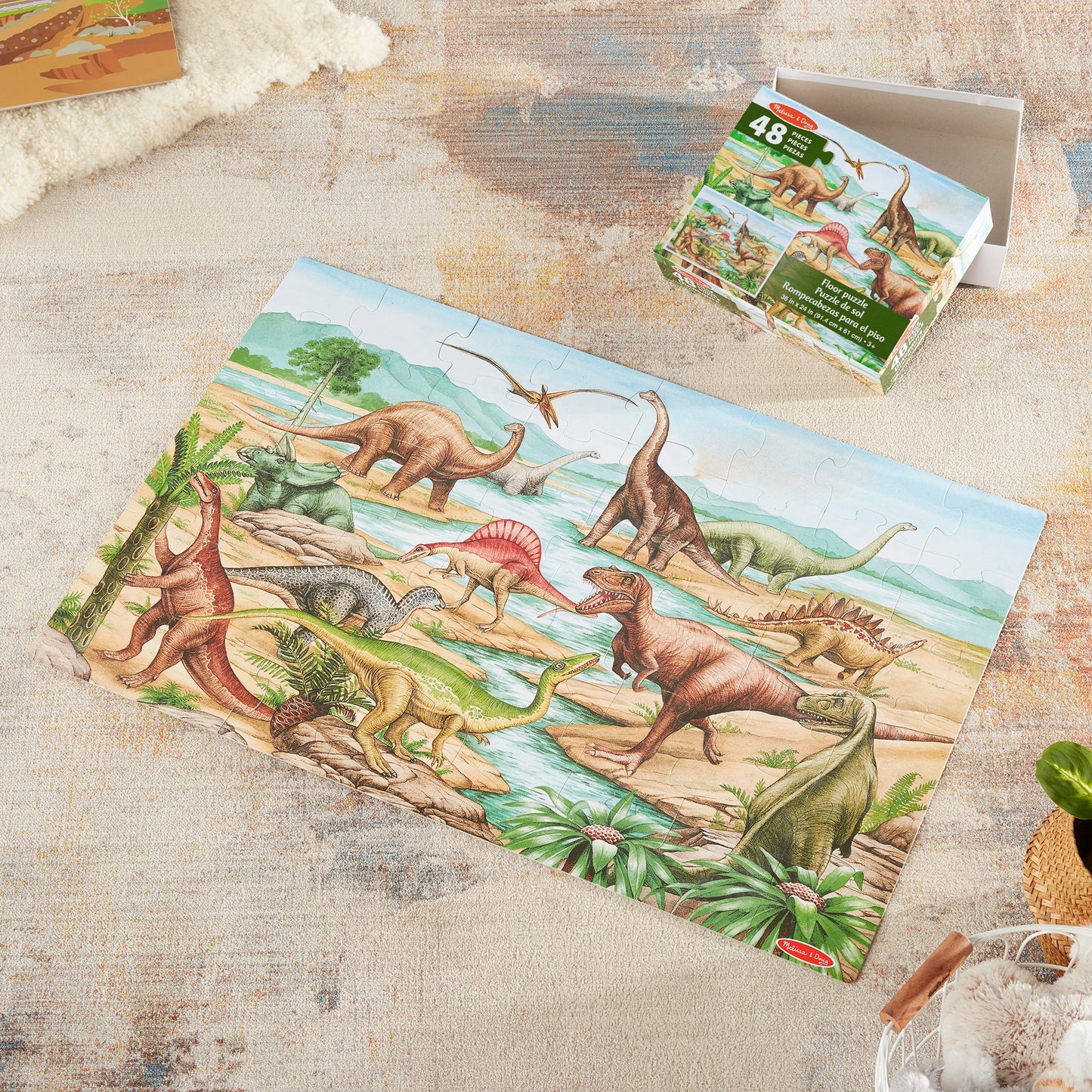Melissa & Doug - Dinosaurs Floor Puzzle 48 Pieces