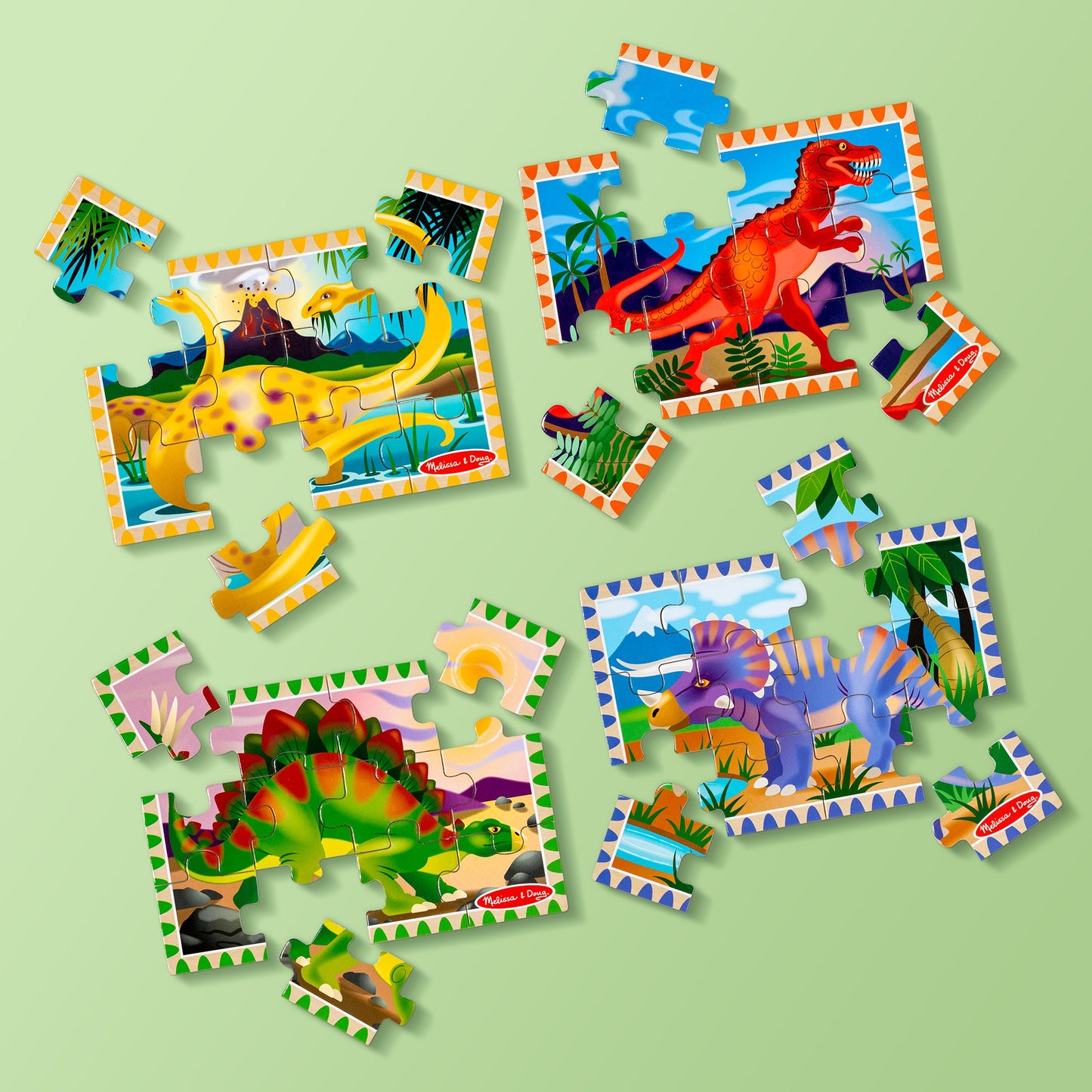 Melissa & Doug - Dinosaurs Puzzles in a Box