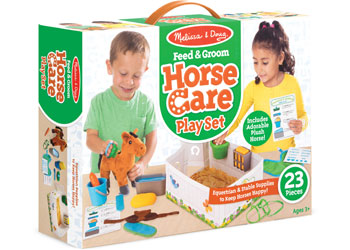 Melissa & Doug - Feed & Groom Horse Care Play Set