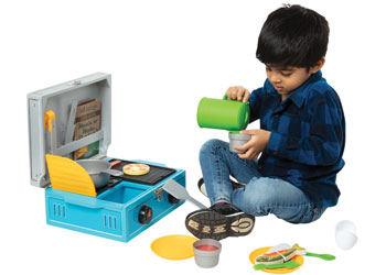 Melissa & Doug - Let's Explore Wooden Camp Stove Play Set