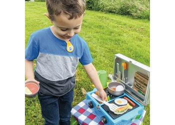 Melissa & Doug - Let's Explore Wooden Camp Stove Play Set