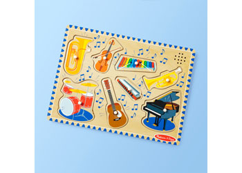 Melissa & Doug - Musical Instruments Sound Puzzle 8 Pieces