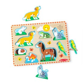 Melissa & Doug - Pets Sound Puzzle 8 Pieces