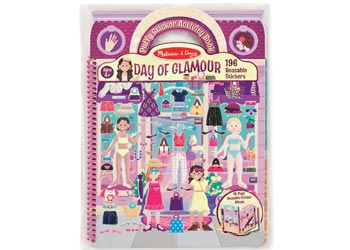 Melissa & Doug - Reusable Puffy Sticker Activity Book - Day of Glamour