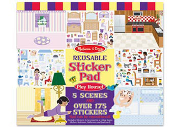 Melissa & Doug - Reusable Sticker Pad - Play House