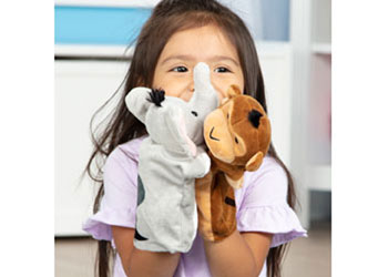 Melissa & Doug - Safari Puppet Set 6 Pieces