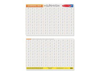 Melissa & Doug - Subtraction Write-A-Mat 6 Pack