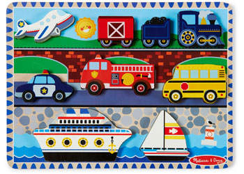 Melissa & Doug - Vehicles Chunky Puzzle