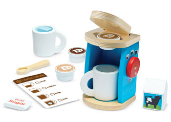 Melissa & Doug - Wooden Brew & Serve Coffee Set