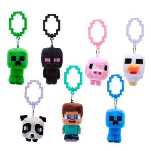 Minecraft 3.5inch Plush Backpack Hangers Assortment