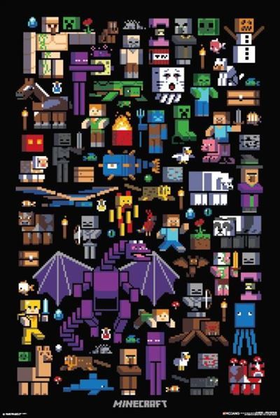 Minecraft - Mobbery Poster - Good Games