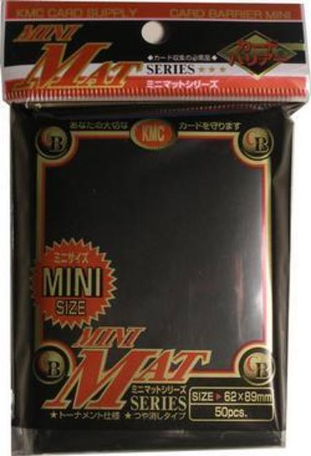 KMC Sleeves Mini Mat Black (50) - Good Games