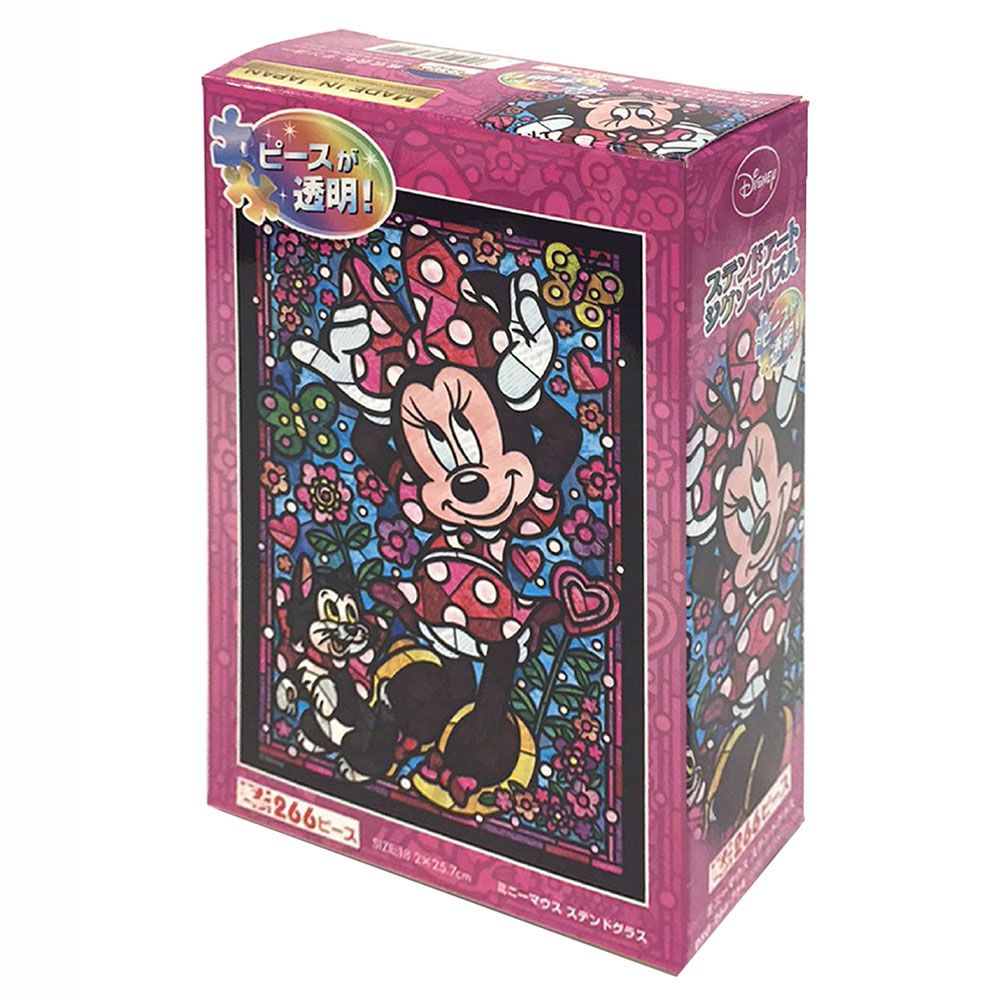 Tenyo Disney Minnie Mouse Stained Glass Puzzle 266 Piece Jigsaw - Good Games