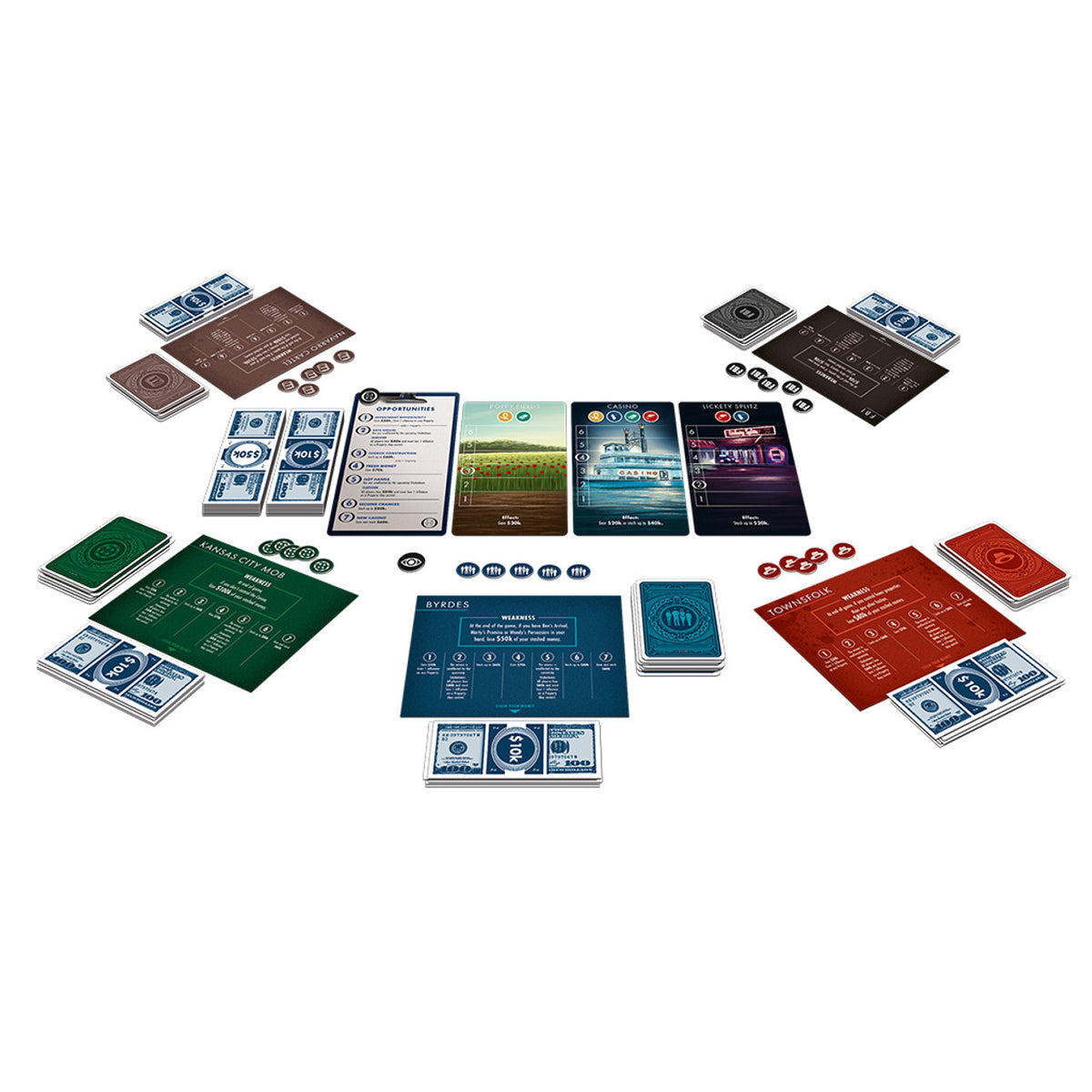 Ozark game components layout