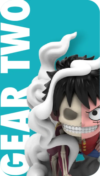 Mighty Jaxx Freenys Hidden Dissectibles - One Piece - Luffys Gears Edition